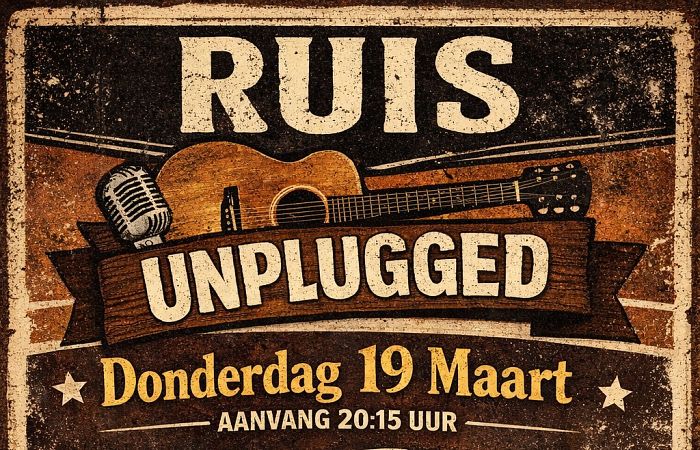 Ruis Unplugged - do19 mrt 2026 in Ruis Alkmaar, Alkmaar - Concertcheck.nl